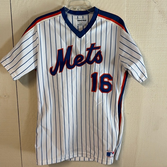 Vintage New York Mets MLB Shirt Sand-Knit Embroidered #16 - Picture 1 of 10